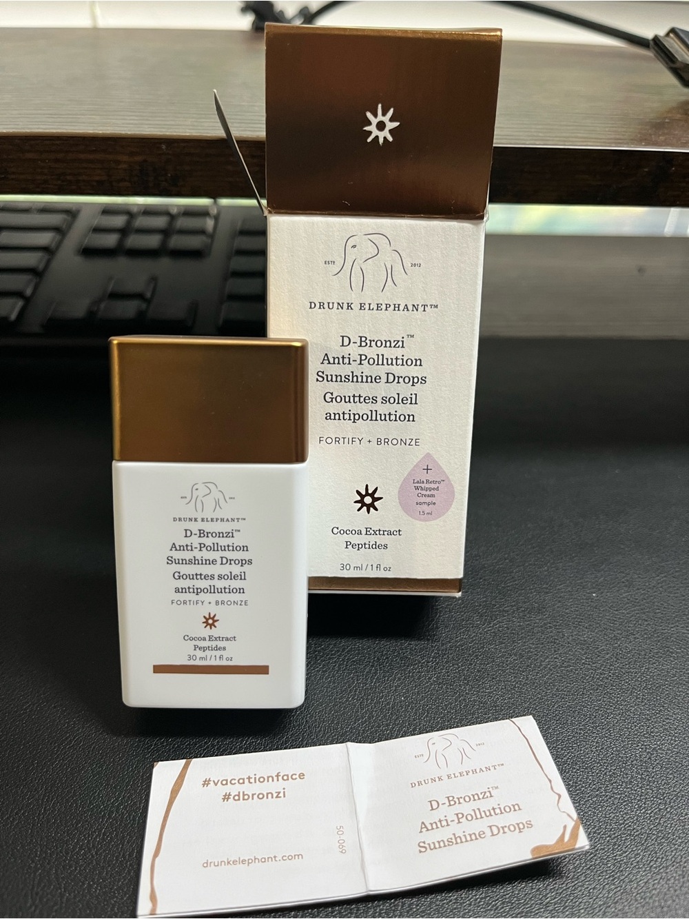 Drunk Elephant D-Bronzi Liquid Drops — White & Bronze Accents